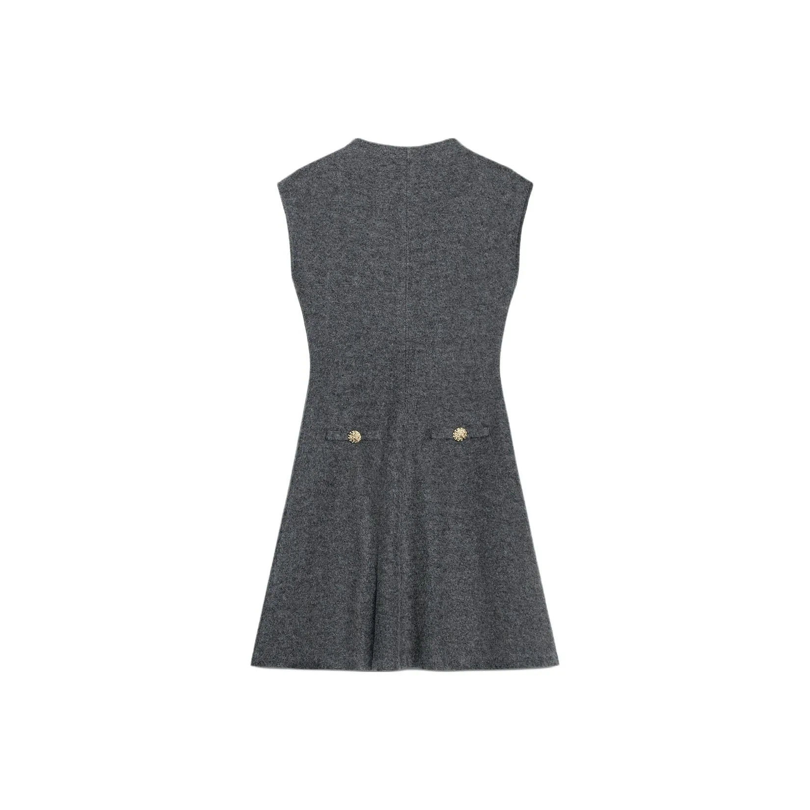 ZARA Темно-серый Женские Платья без рукавов