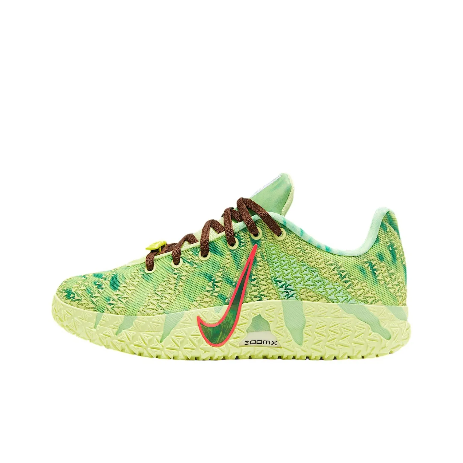 Nike Ja Morant 3 Дышащая Поддержка Низкий Топ Детские Баскетбольные Кроссовки Светло-Лимонный Цвет Подростки