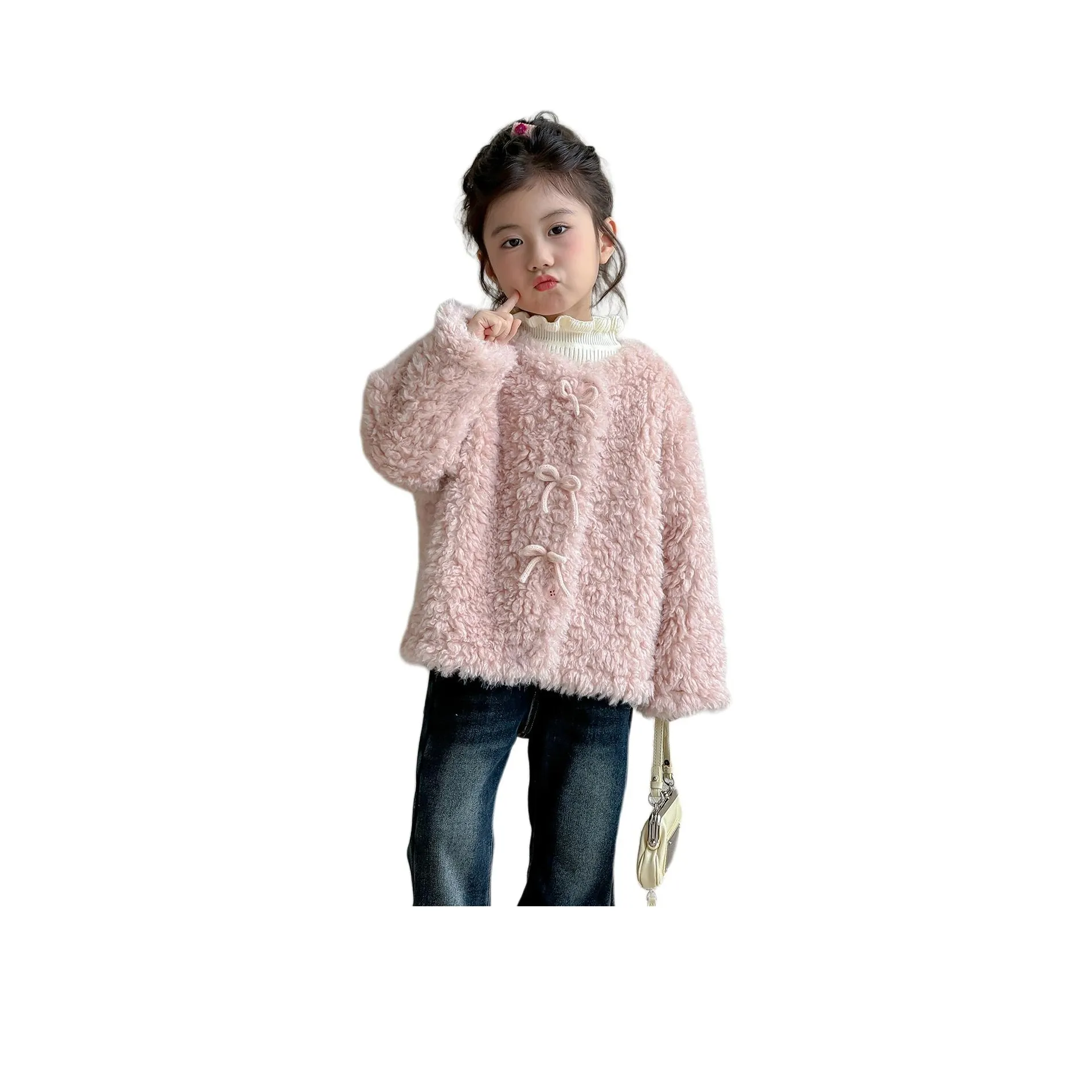 Mami Macca Розовый Дошкольный Натуральный и Искусственный Мех