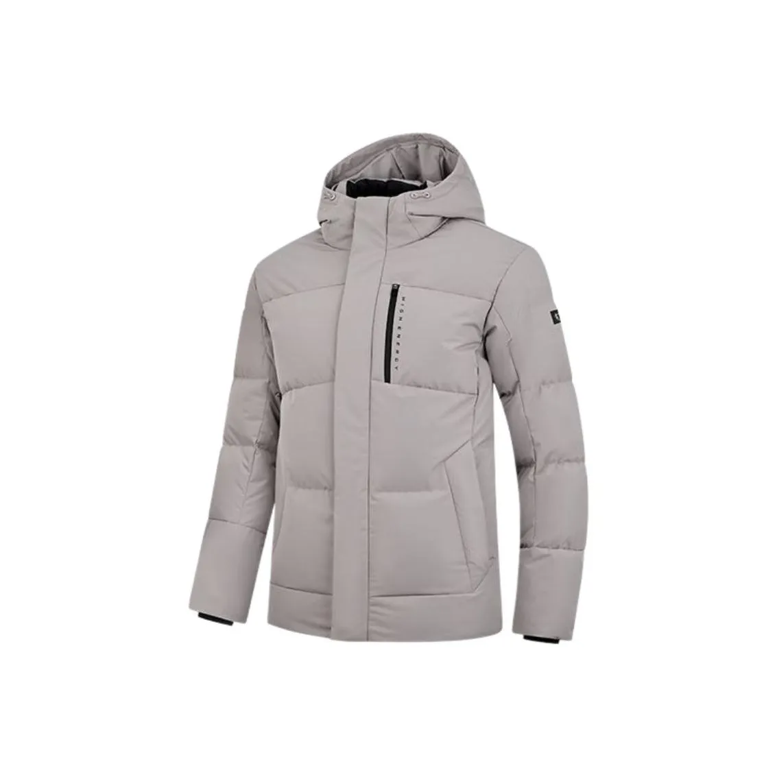 QIAODAN Оловянно-серый Мужской Пуховик