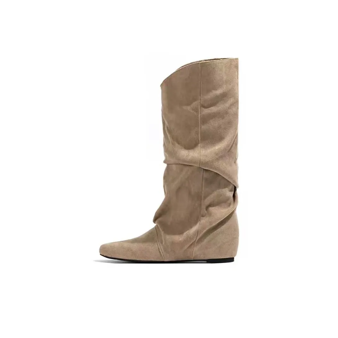 Lanza Женские высокие сапоги с коленом Абрикос