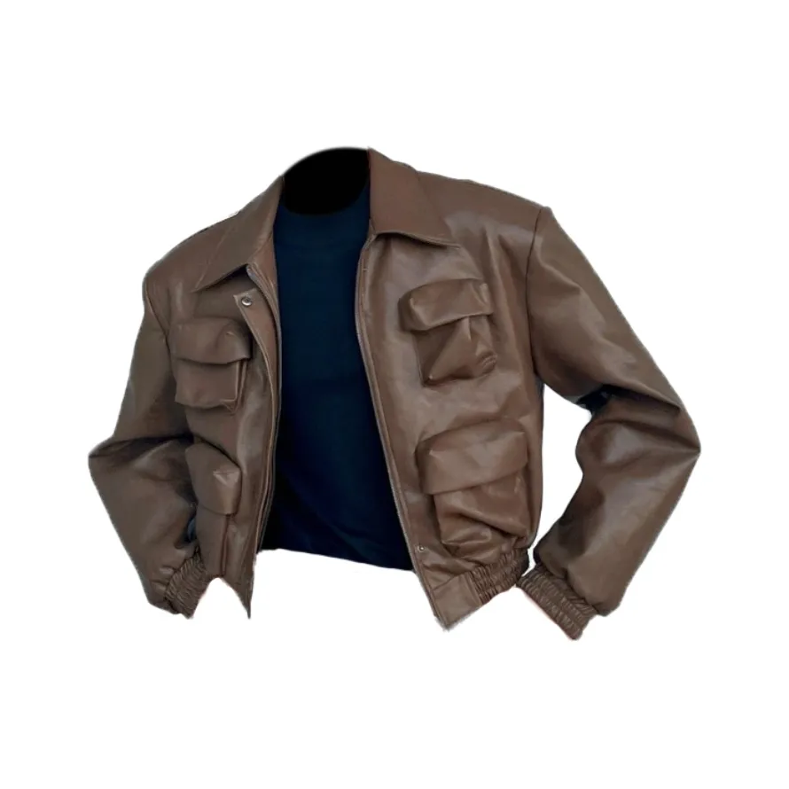 Pen Apricot Кожа Куртка Унисекс