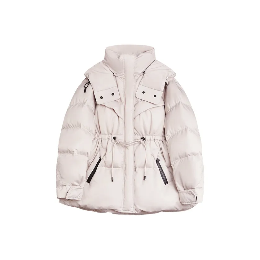 ELLE Светло-серый женский пуховик