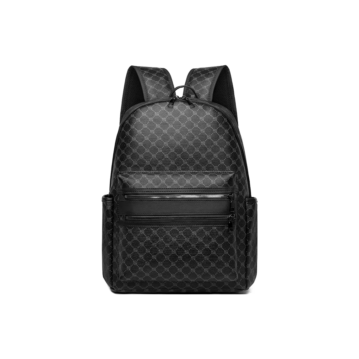 AUNG ПУ (полиуретан) Рюкзак Мужской Черный Кофейный