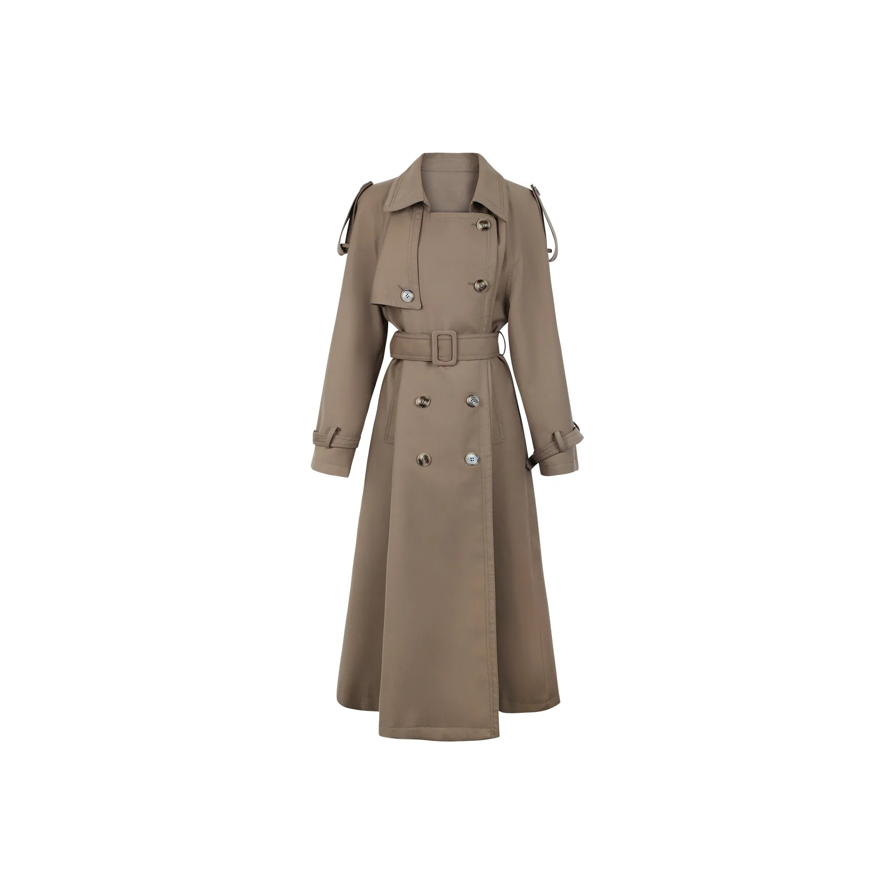Light Brown Women's Trench Светло-коричневый женский тренч