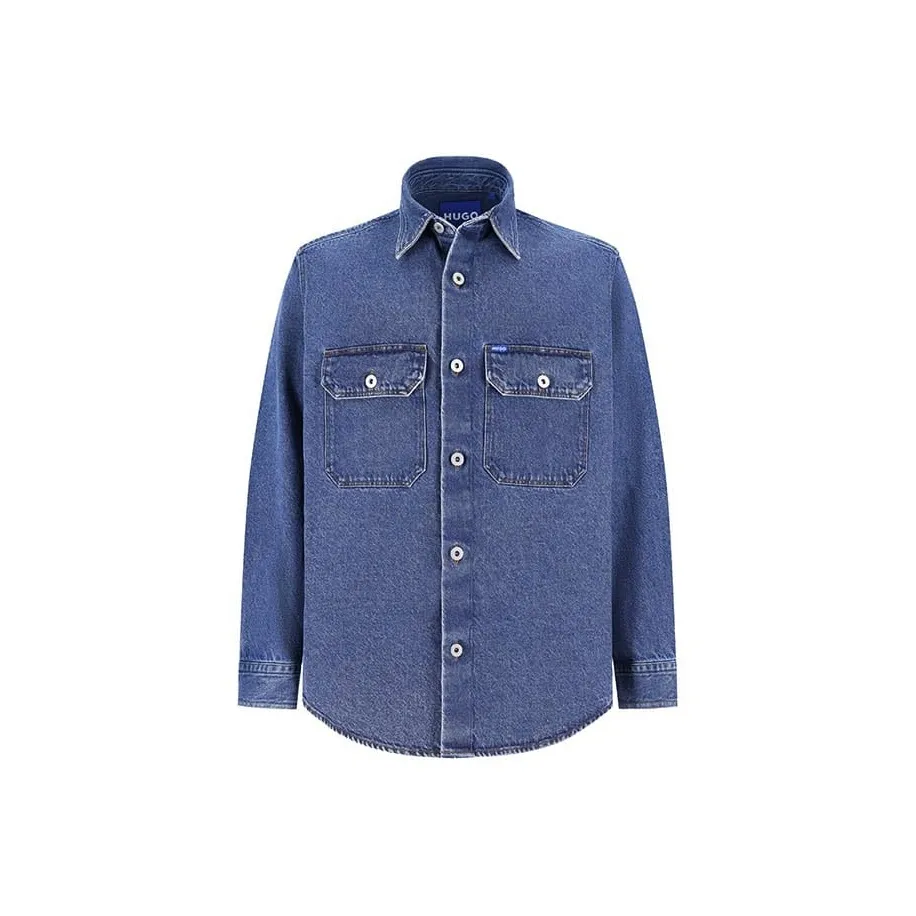 Hugo Boss Повседневная Джинсовая Рубашка Мужская