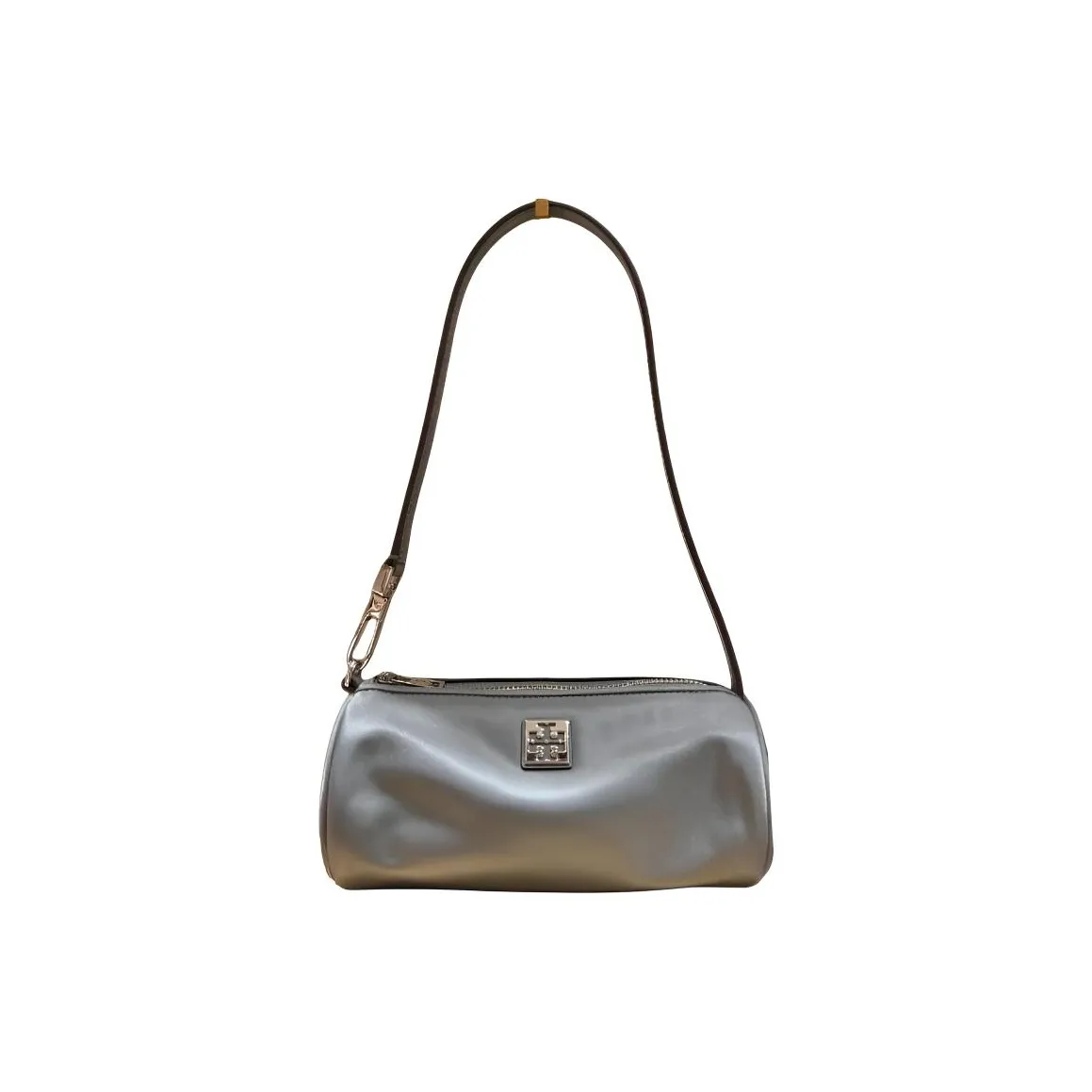 TORY BURCH Virginia Переработанный нейлон Цилиндрическая сумка Сумка на плечо Стандартная Маленький размер Женская Сланцево-серый цвет