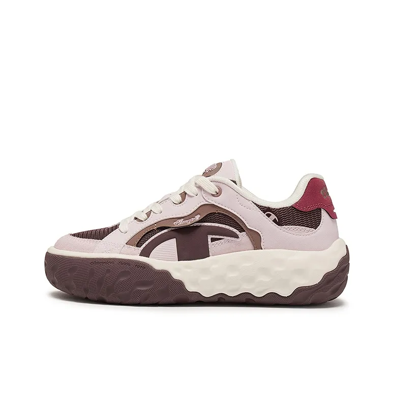 Champion Low Top Скейтборд Кроссовки Женские Розовый Frost Растаявший Cheese Коричневый