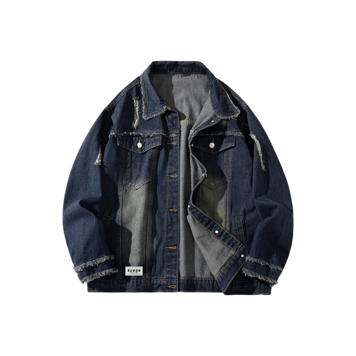 SUBEIQINGNIAN Деним Куртка Унисекс