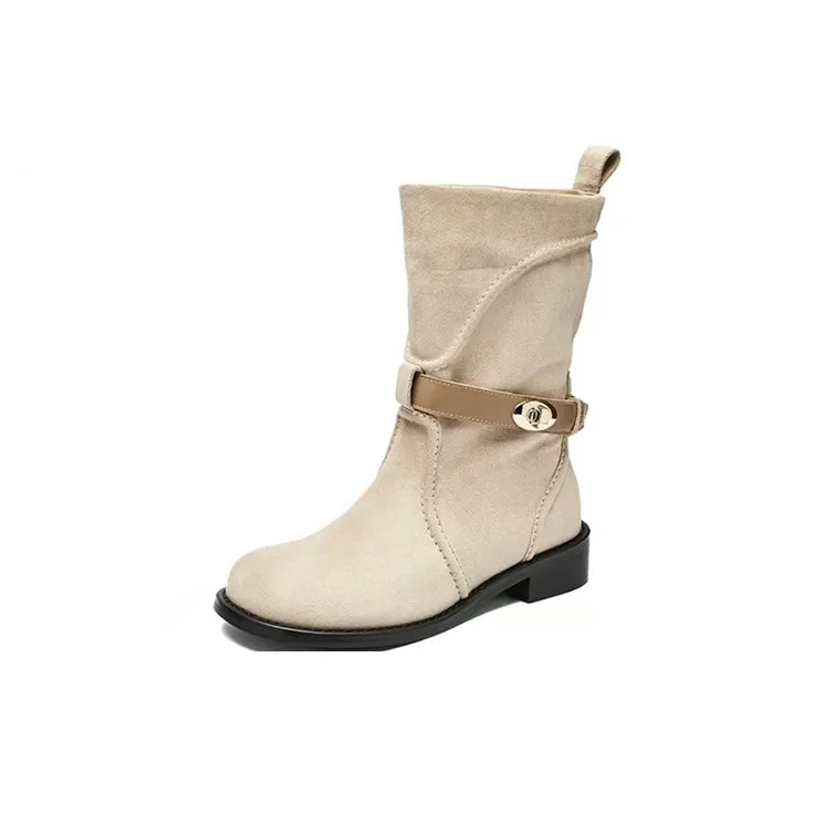 WJA Martin Boots Beige Women's