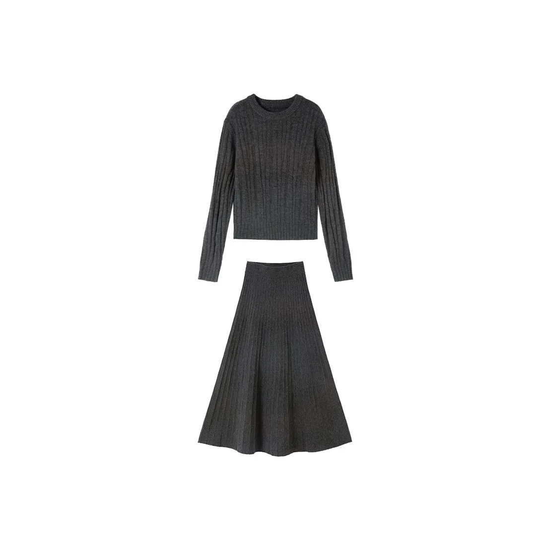 XIANGYING Средний серый женский комплект с юбкой