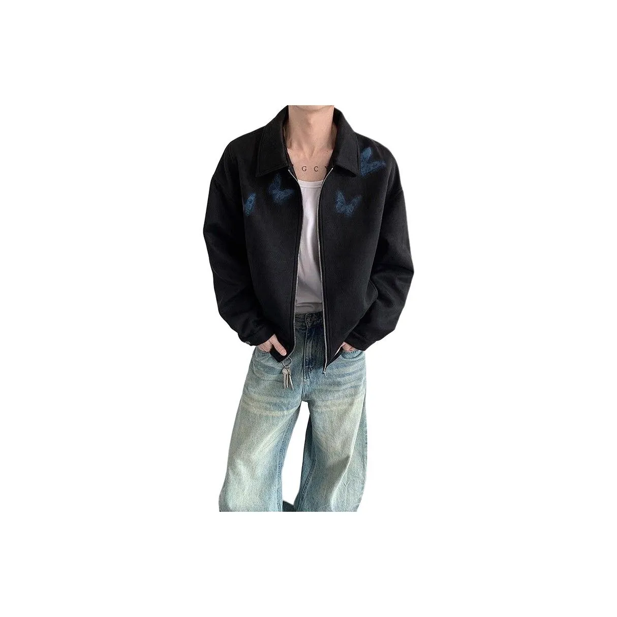 GEOGRE ALEX Черные Мужские Куртки