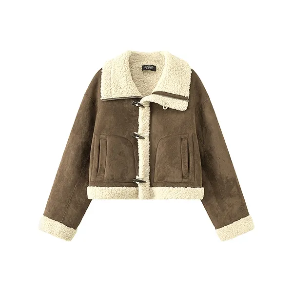 CHUU Кофе Женские Короткие Пальто