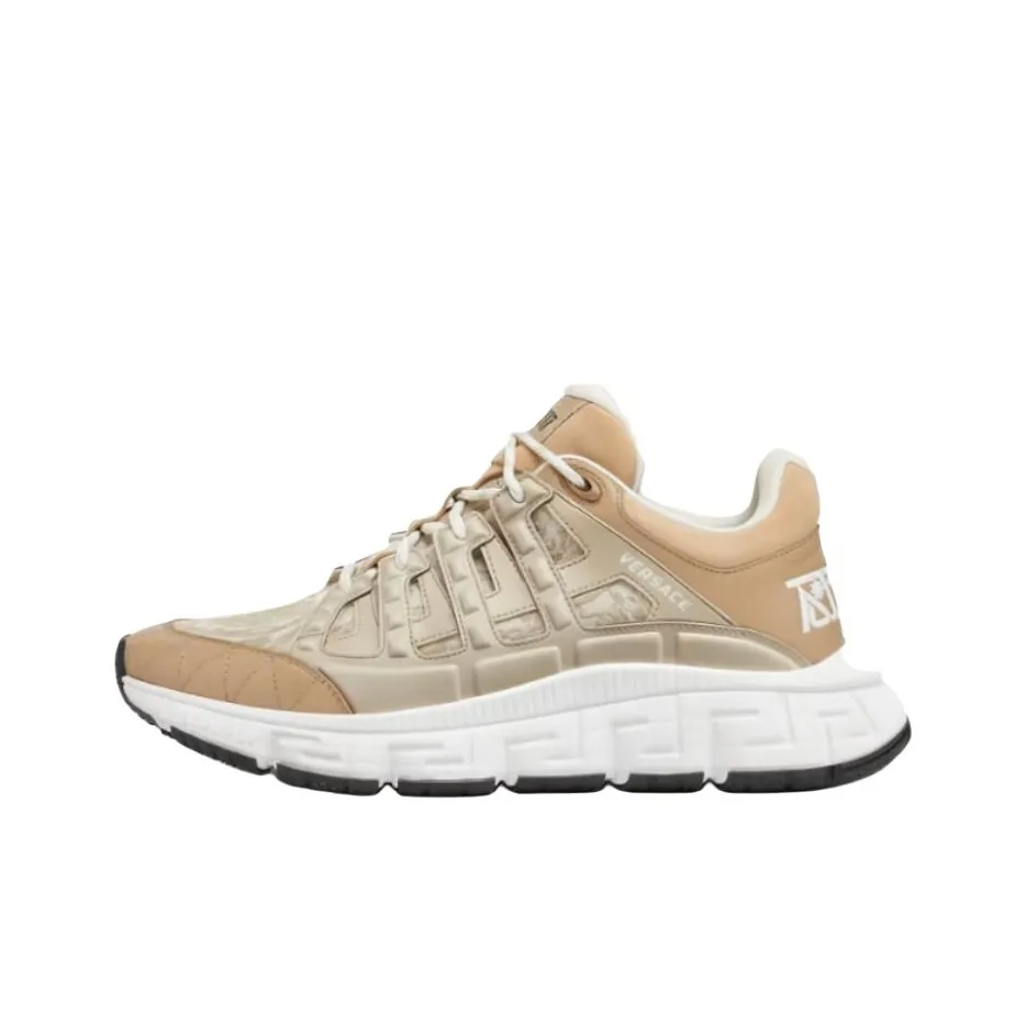 VERSACE Barocco Casual Shoes Men Low Top Beige