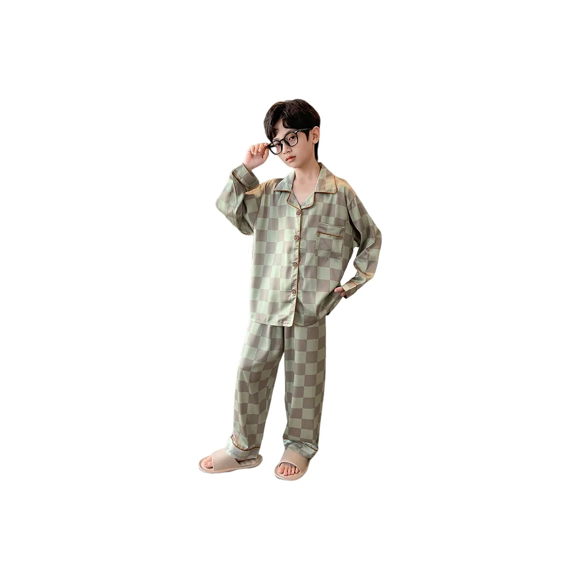 Lanza Домашний Комплект Весенний Осенний Зеленый Подростки