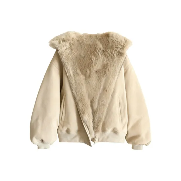 QIAOMONVHAI Вельвет Feel Пальто Женское