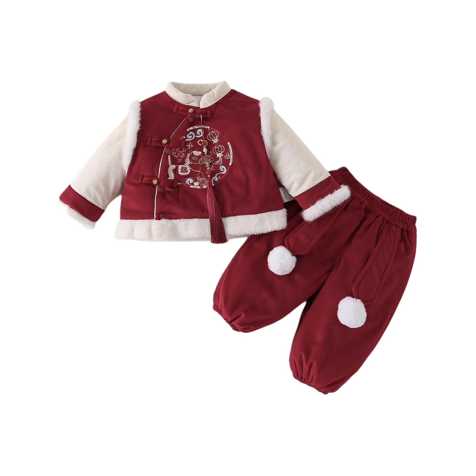 XiaoJinBu Детские комплекты одежды в китайском стиле