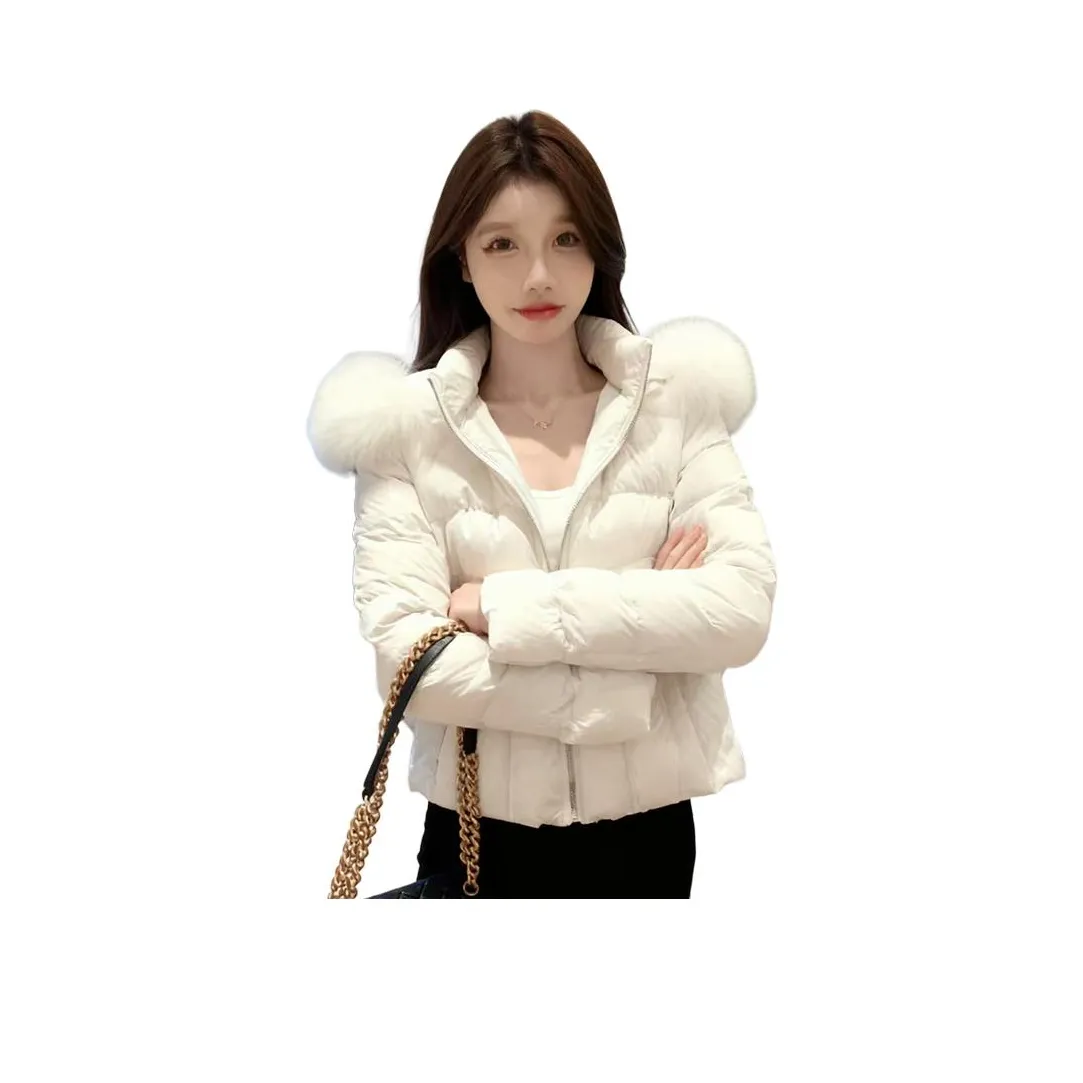 LANGQING Белый С подарками Wangqing Бренд Значок Женские Пуховики