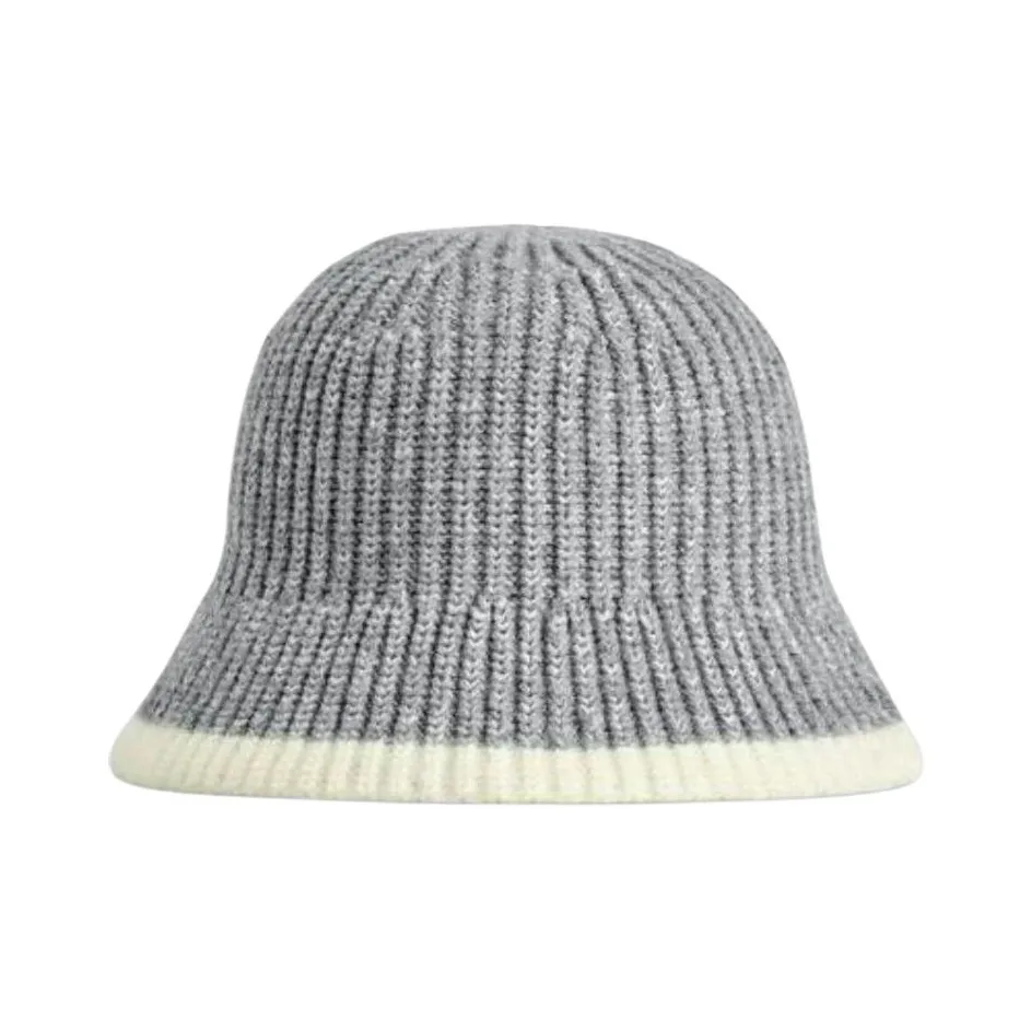COS Шерсть Шляпы ведра Женские Серый Крем