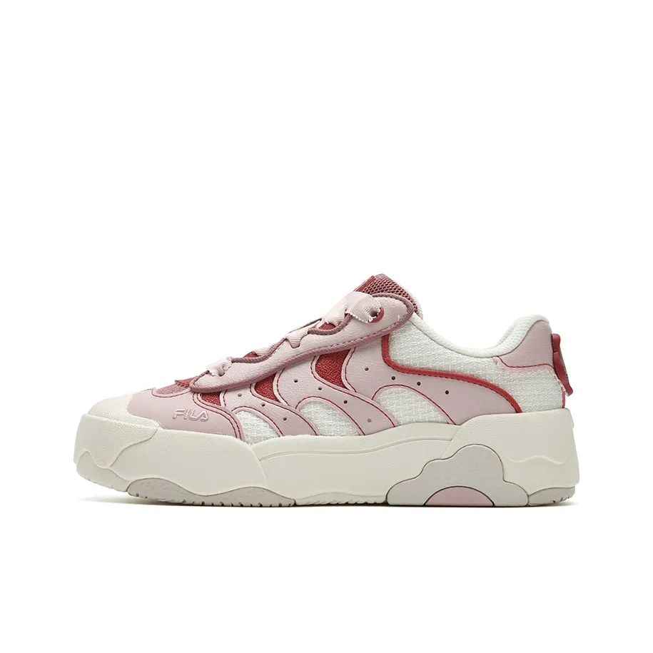 FILA OMELETTE Низкие Кроссовки для скейтбординга Женские Белые Розовые