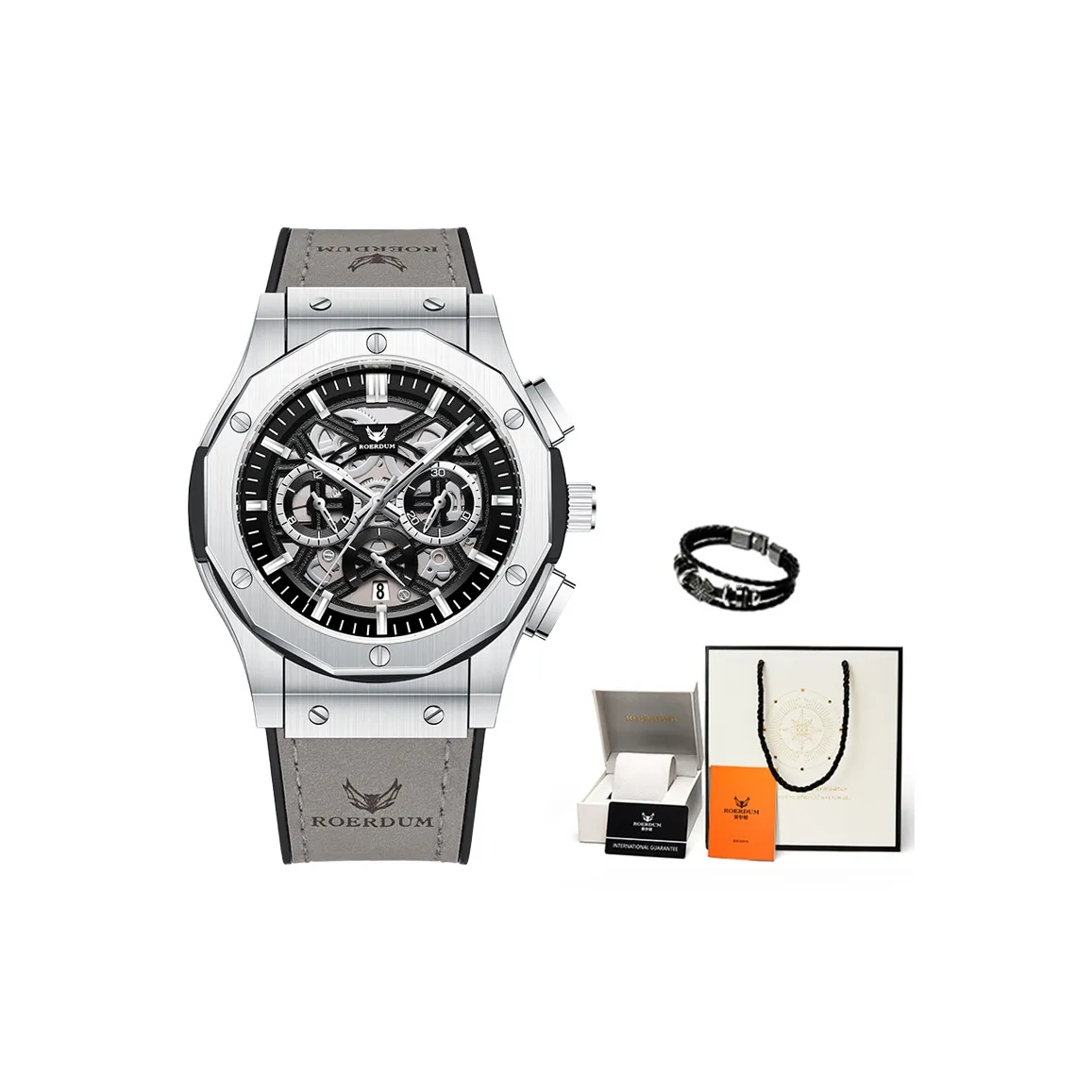 ROERDUM Multiverse Universe Collection Автоматический Механический Механизм Часы Мужские Черный Циферблат