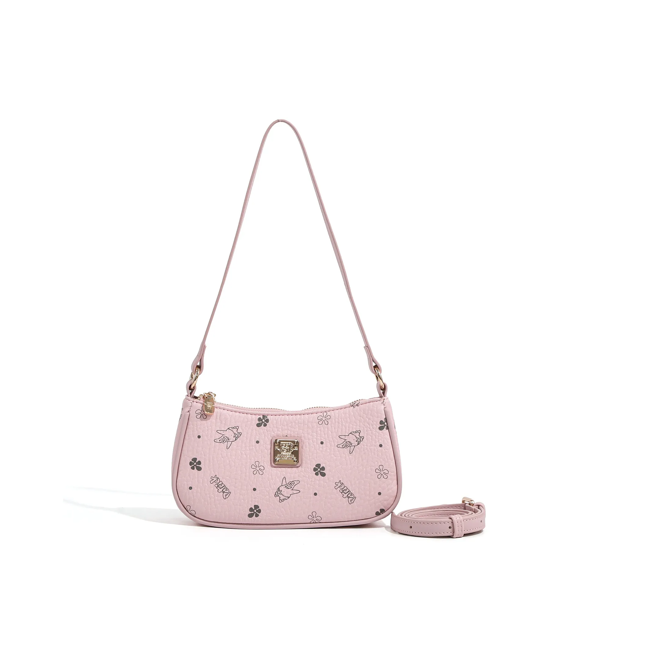 SPONGEBOB SQUAREPANTS ПУ (полиуретан) Сумка через плечо Стандартная Женская Розовая