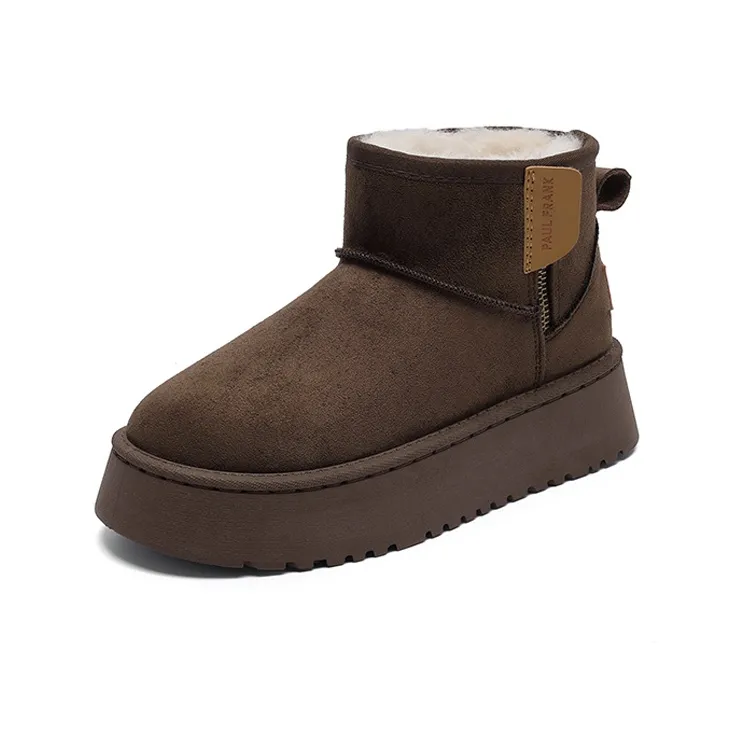 PAUL FRANK Износостойкие Водонепроницаемые Носки Crew Сноубутсы Женские Темно-коричневые