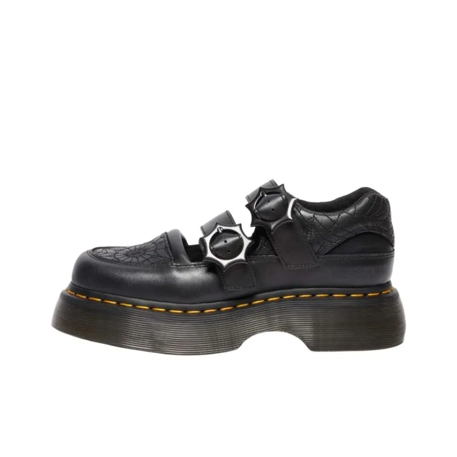 WEDNESDAY x Dr.Martens BUZZ Платформа Туфли Мэри Джейн 4,7 см Женские Черные