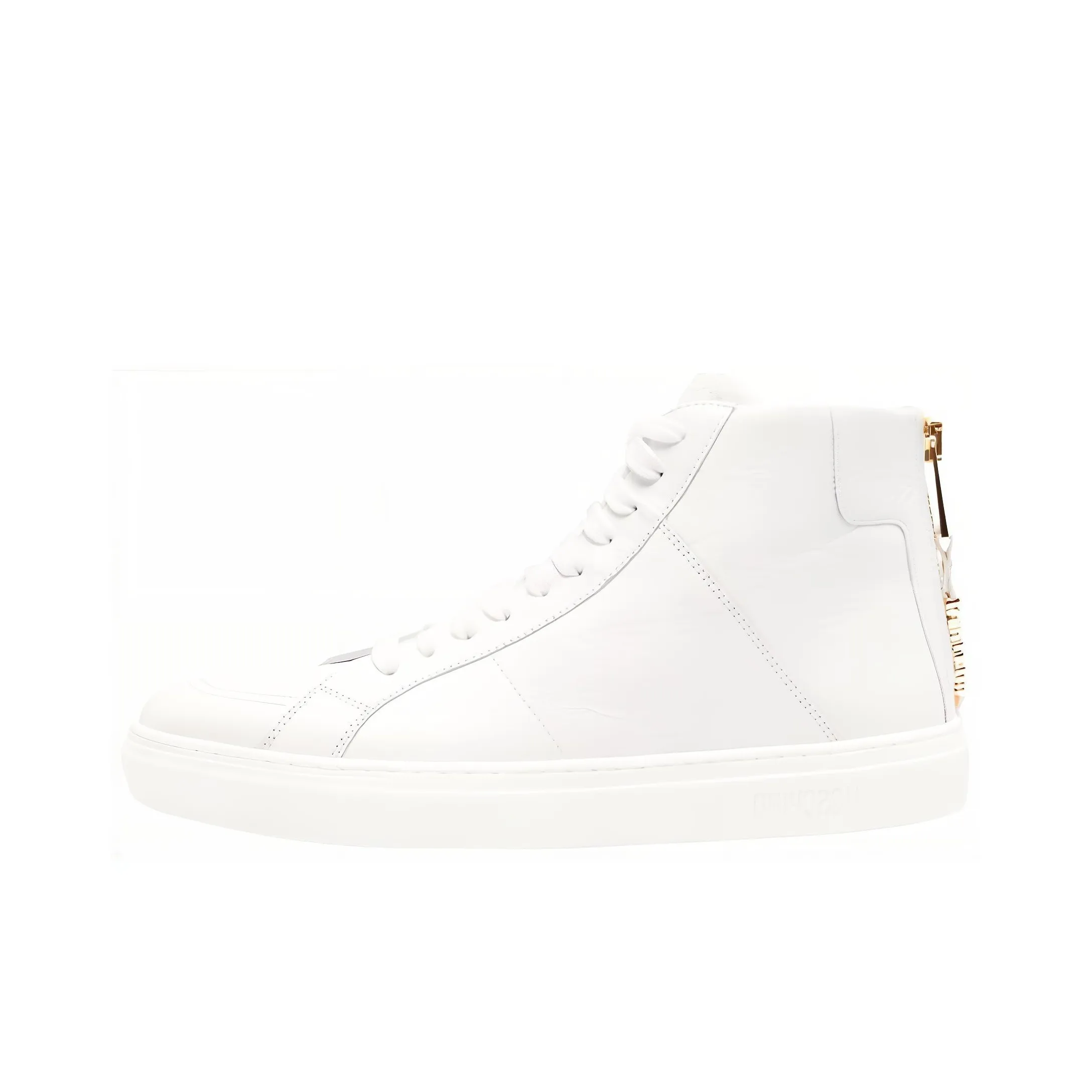 MOSCHINO Skateboard Shoes Men High Top White