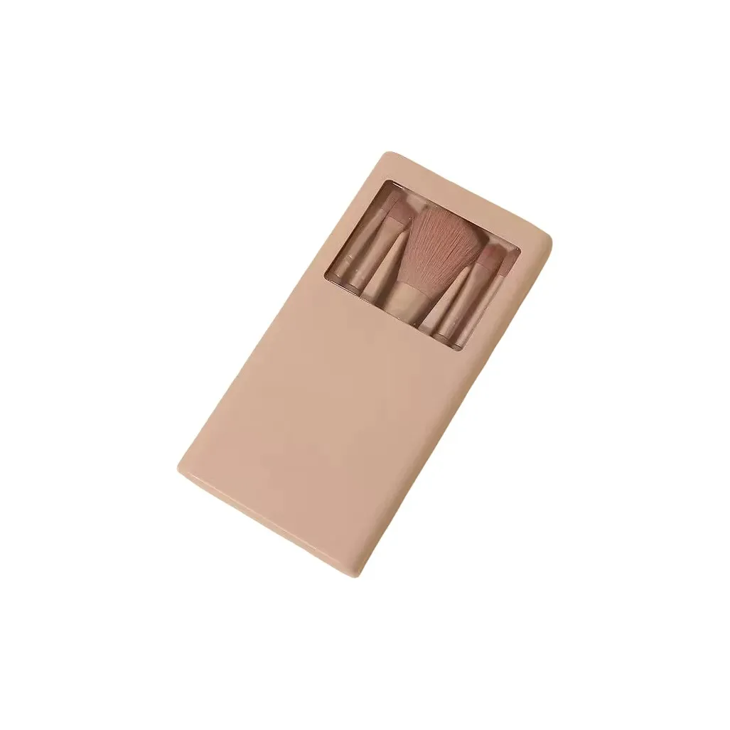 XIAMEIYU 5 шт Футляр для очков Makeup Brush Clothing Sets с окном Зеркальце Портативный Многофункциональный Тени для век