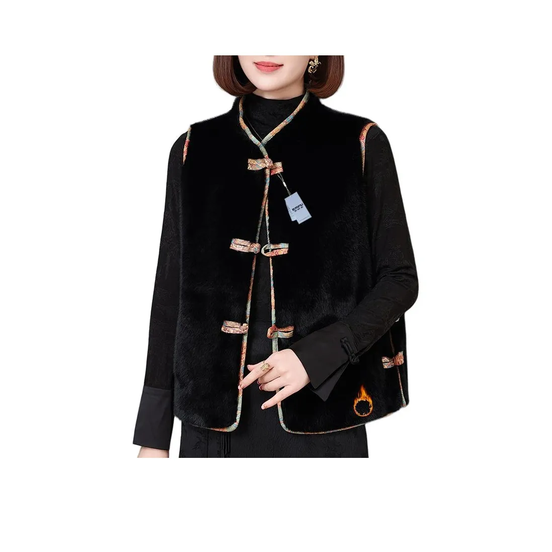 EMINU National Стиль Жилет Женские