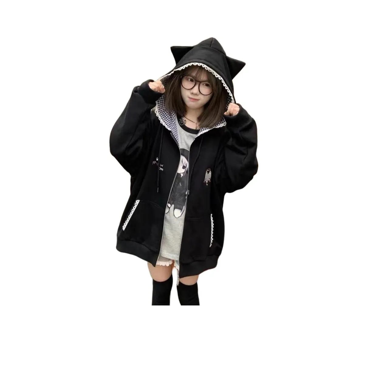 TXGN Черный Женский Свитшот