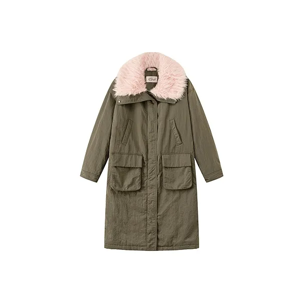 CHUU Горчичный зеленый Женские пуховики