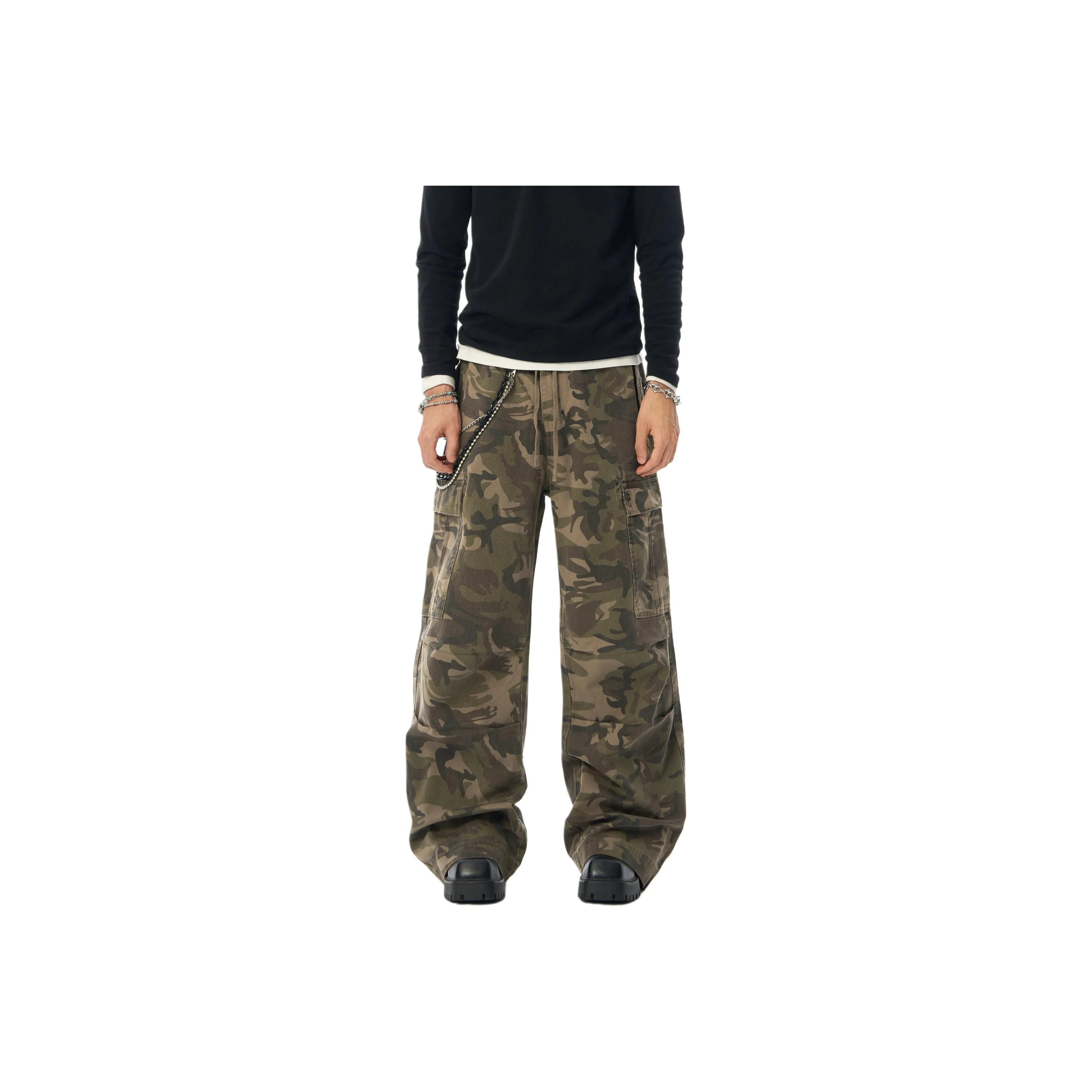 JHYQ Камуфляж Унисекс Повседневные Штаны