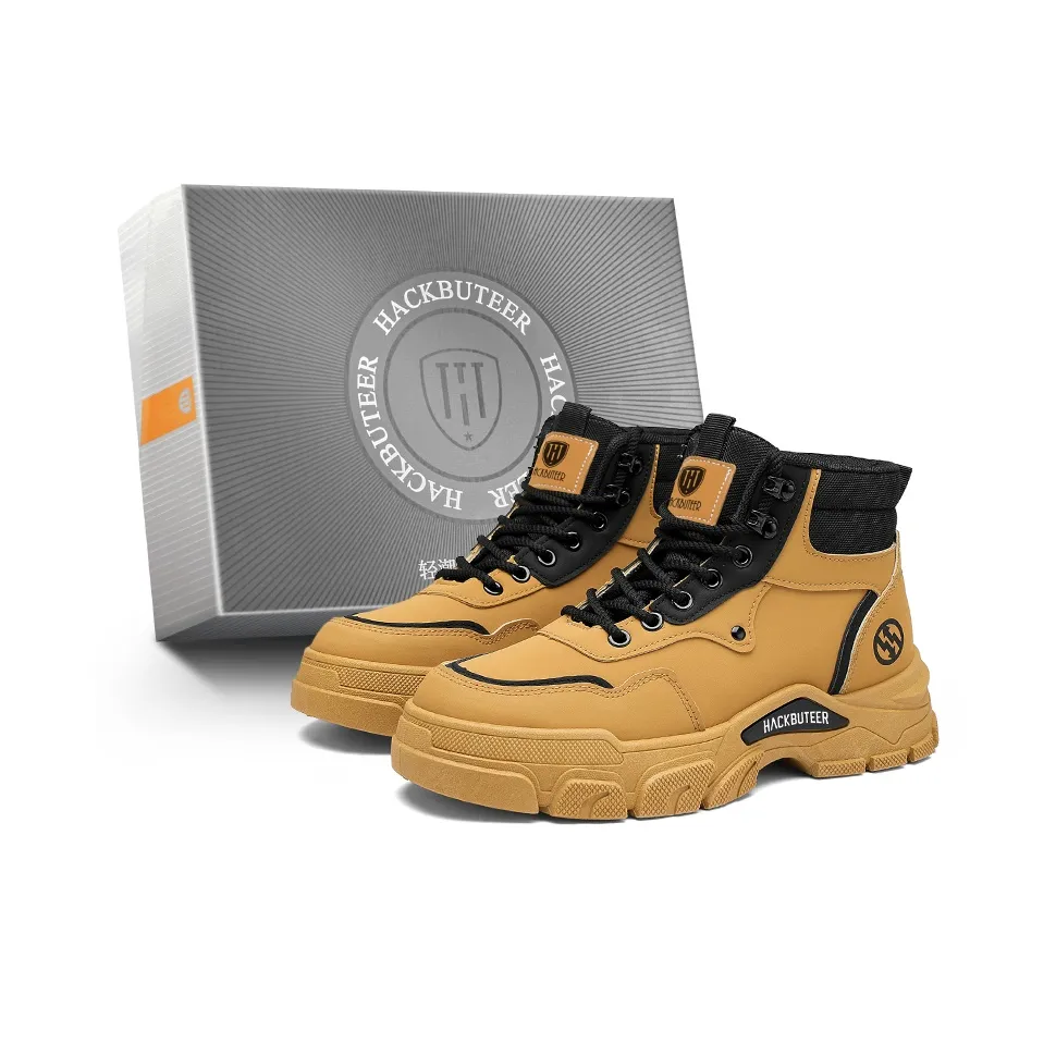 HACKBUTEER Ankle Длина (размер в длину) Мартин Boot Men's Box Включено