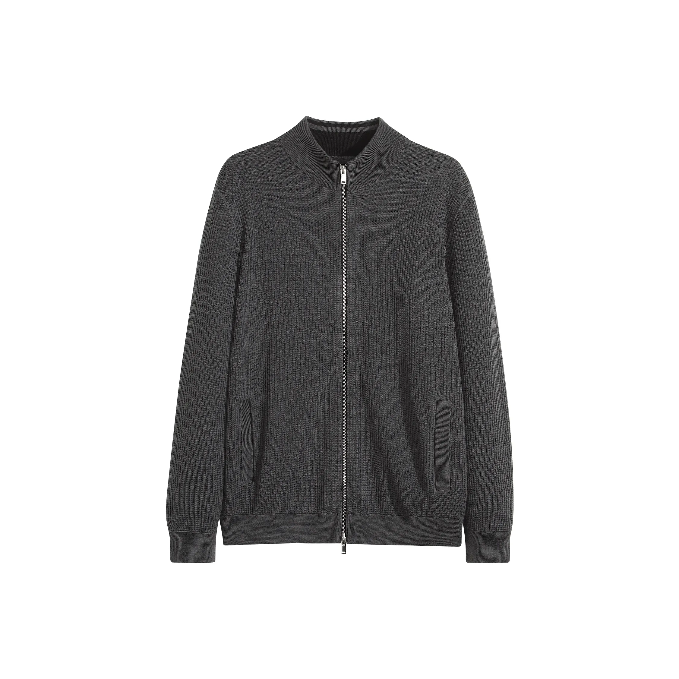 Osens Темный Каменный Серый 100% Овечья Шерсть Мужские Куртки