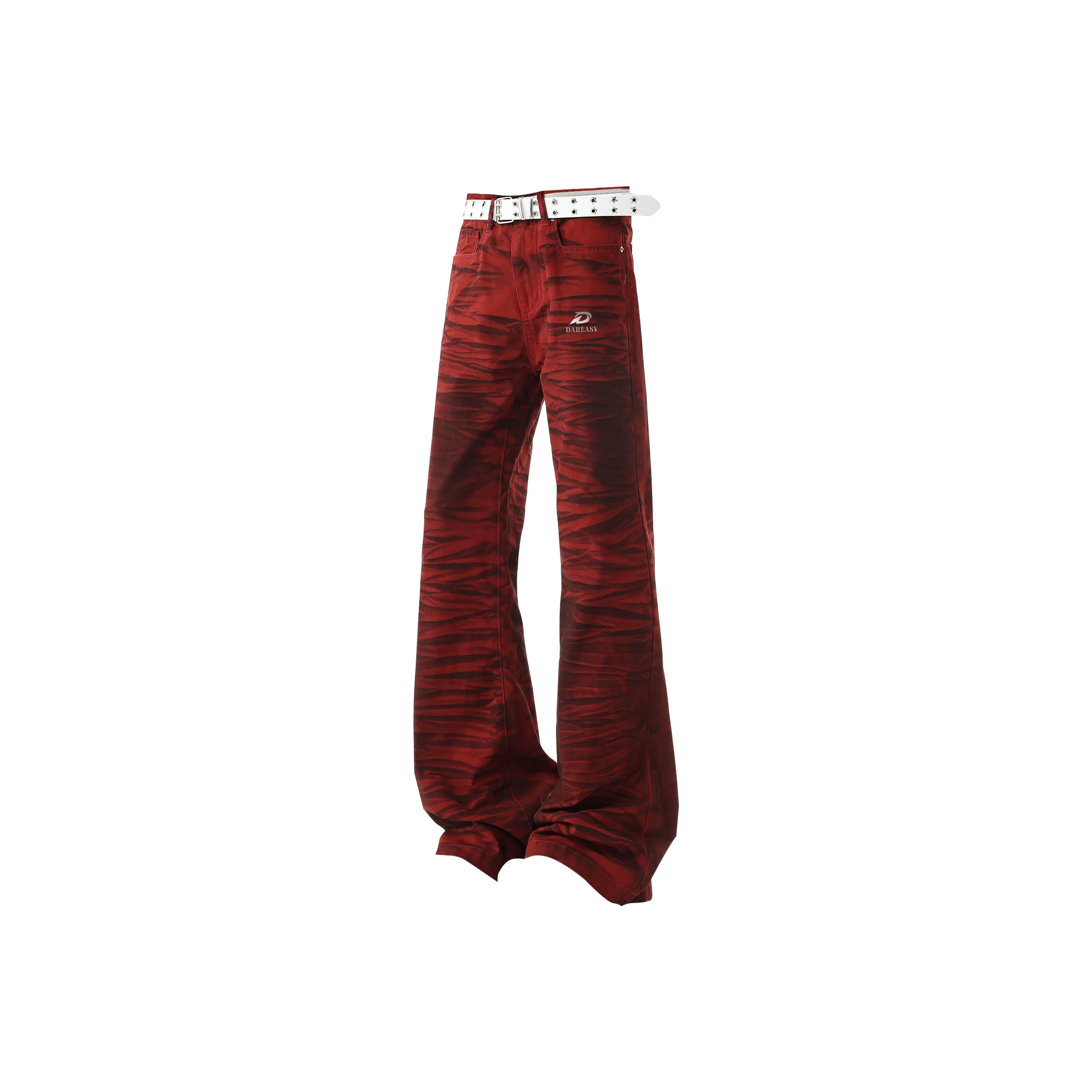DAREASY Red Unisex Jeans DAREASY Красный Унисекс Джинсы