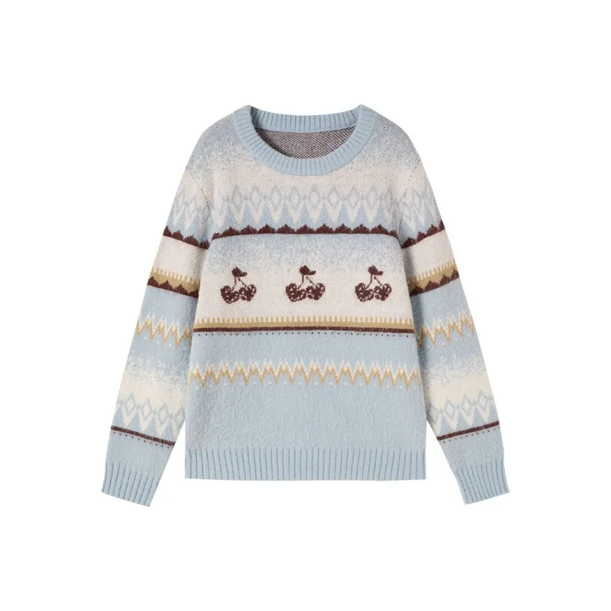 XIANGYING Морской синий Женские свитера