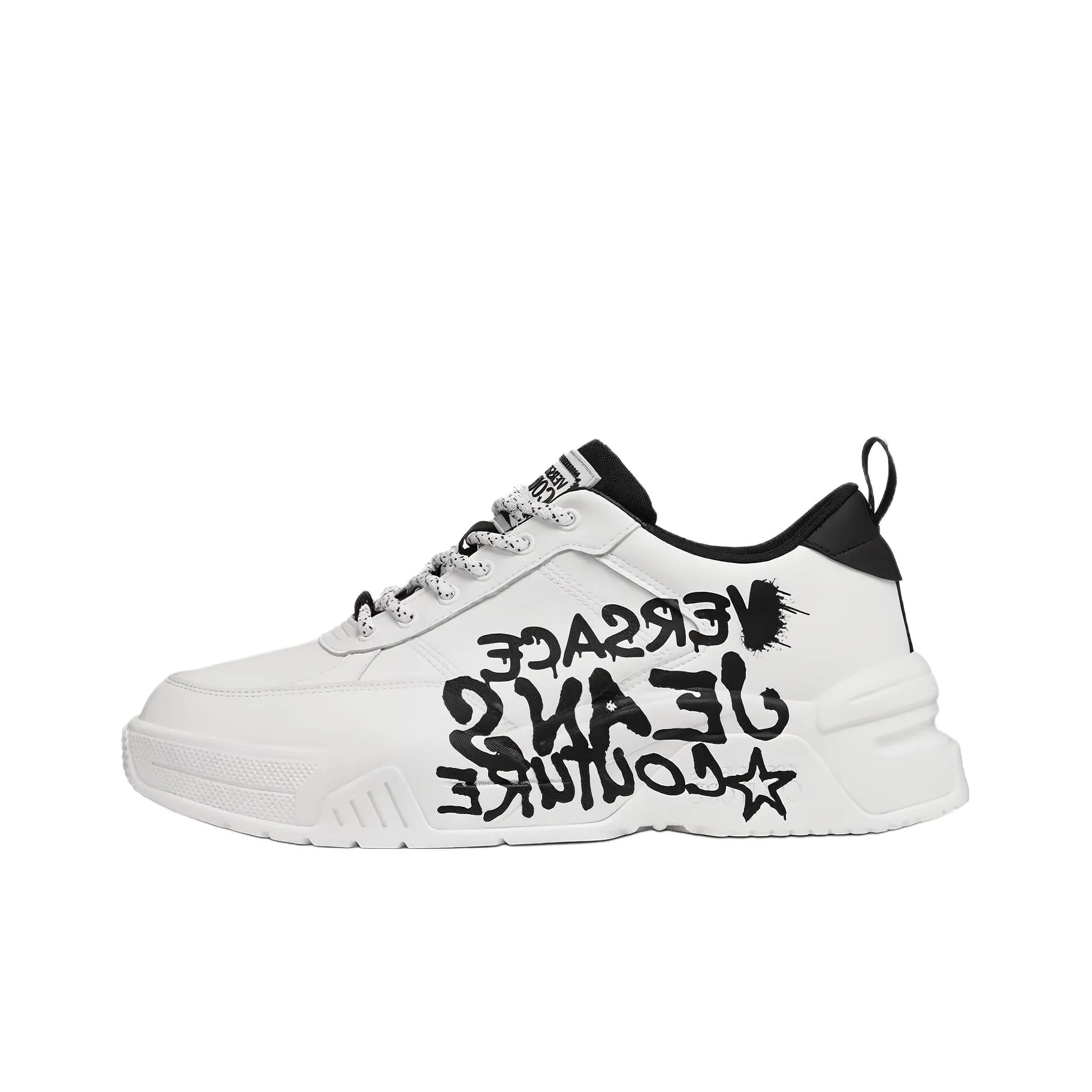 VERSACE JEANS GRAFFITI STARGAZE Низкий Топ Casual Мужской Белый