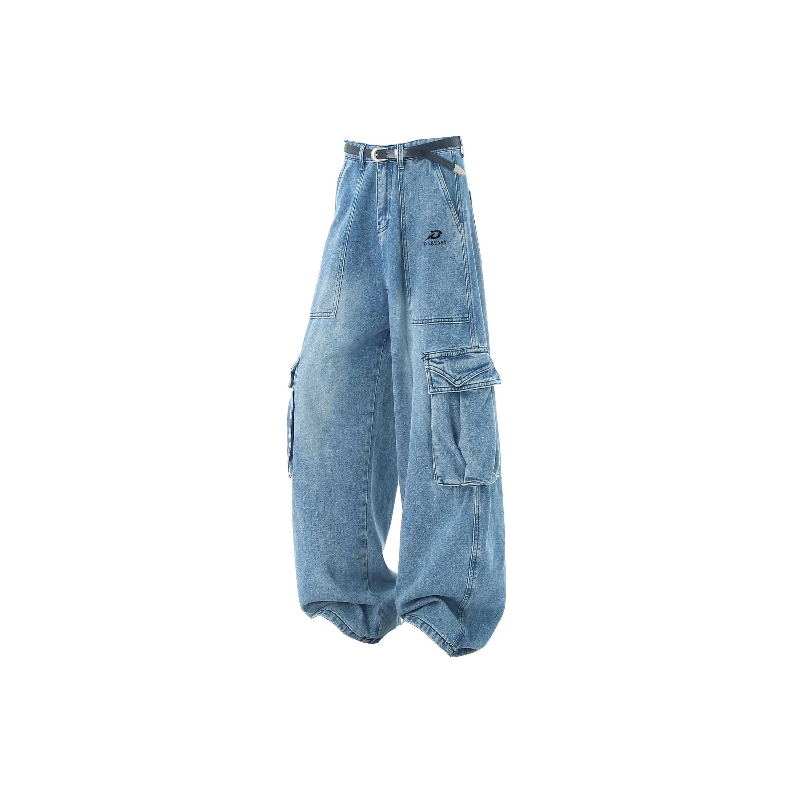 DAREASY Blue Unisex Jeans DAREASY Синий Унисекс Джинсы