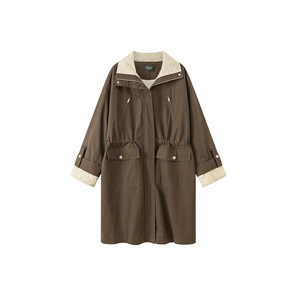 CHUU Кофе Женские Короткие Пальто