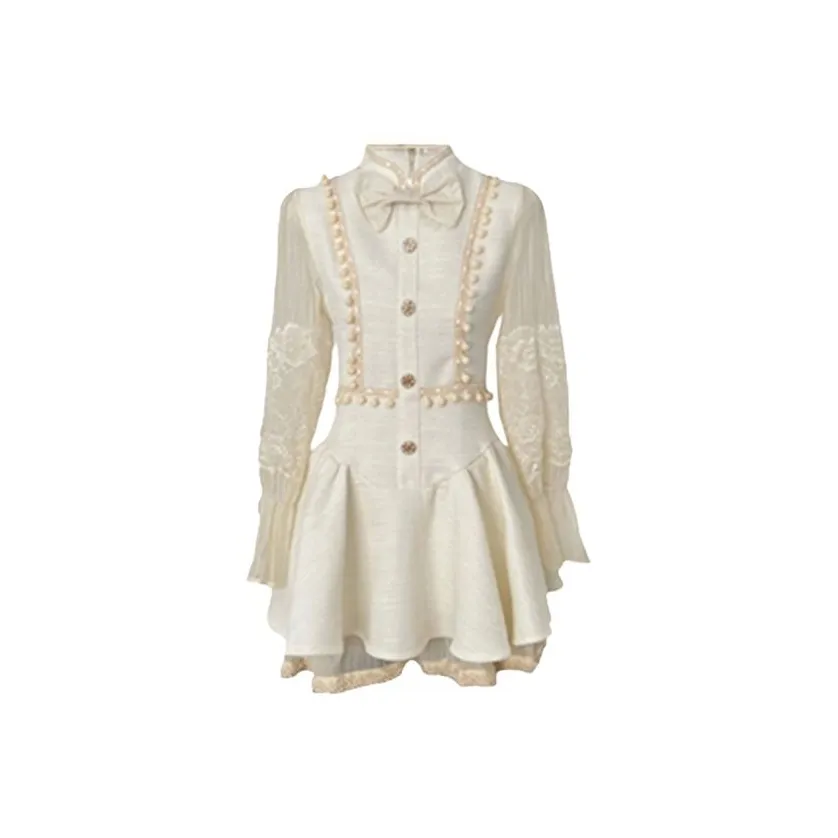 TIBINB Длинное платье с длинными рукавами женское