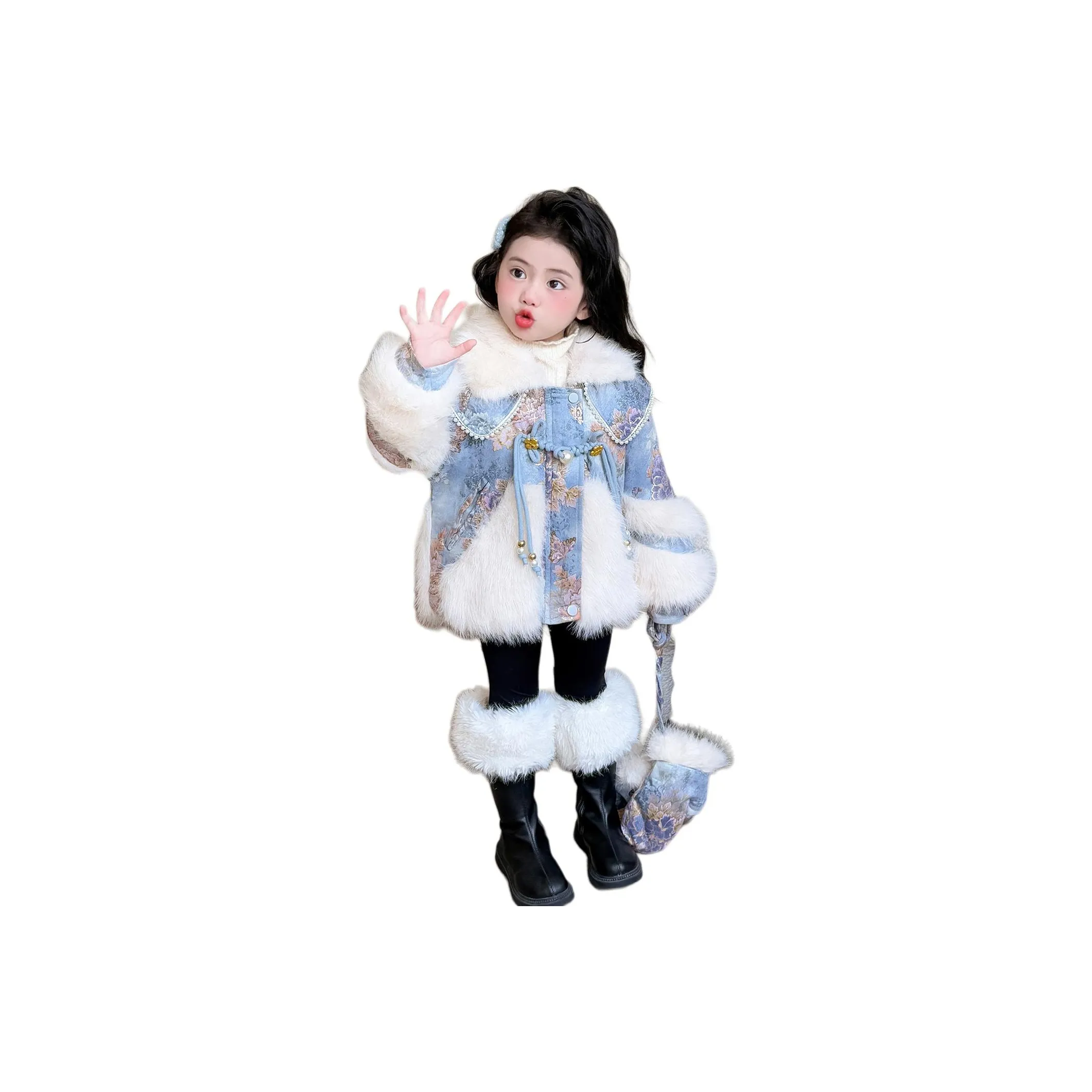 Mami Macca Искусственный мех для детей в возрасте 3-7 лет