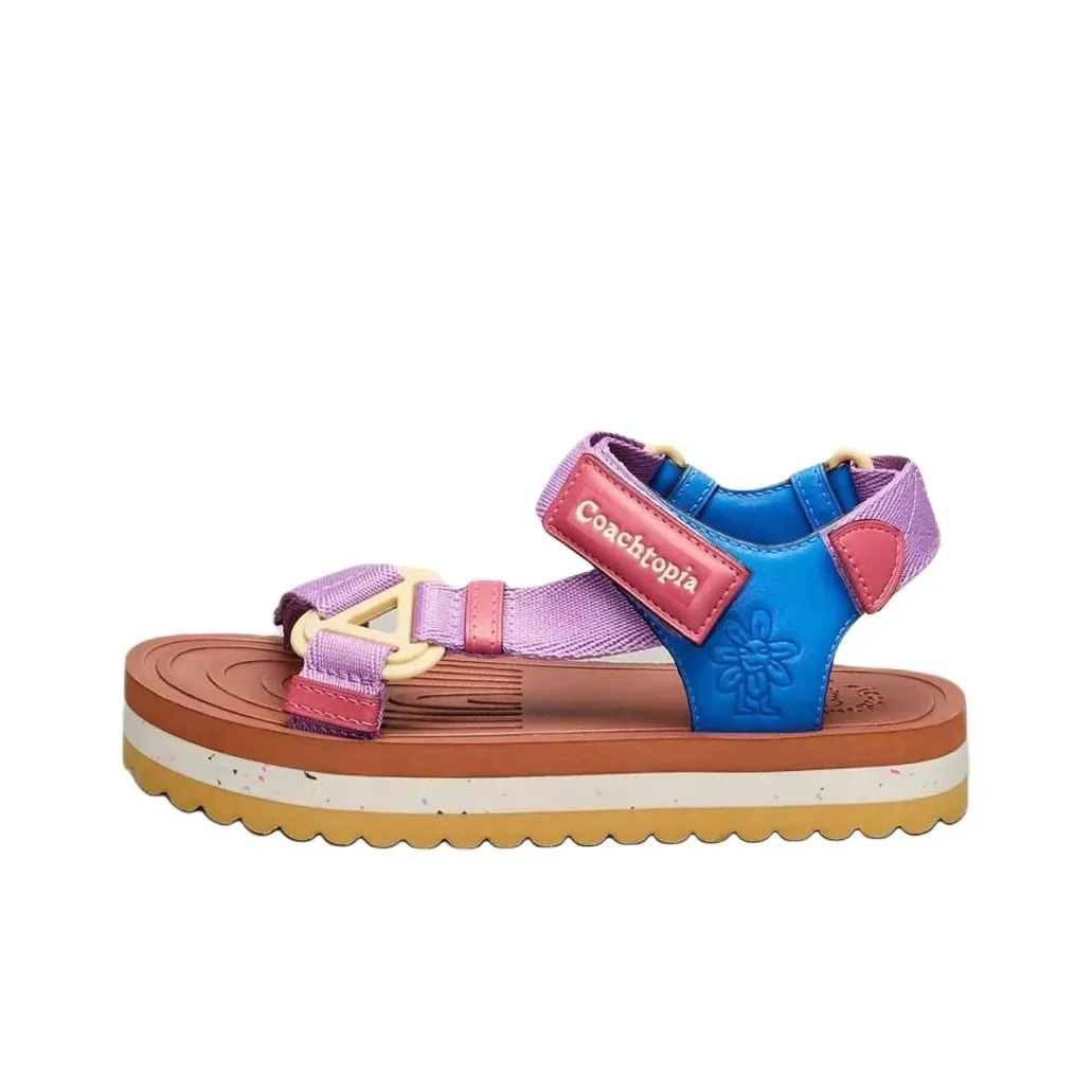 COACH Coachtopia Пляжные сандалии Женские Фиолетовый