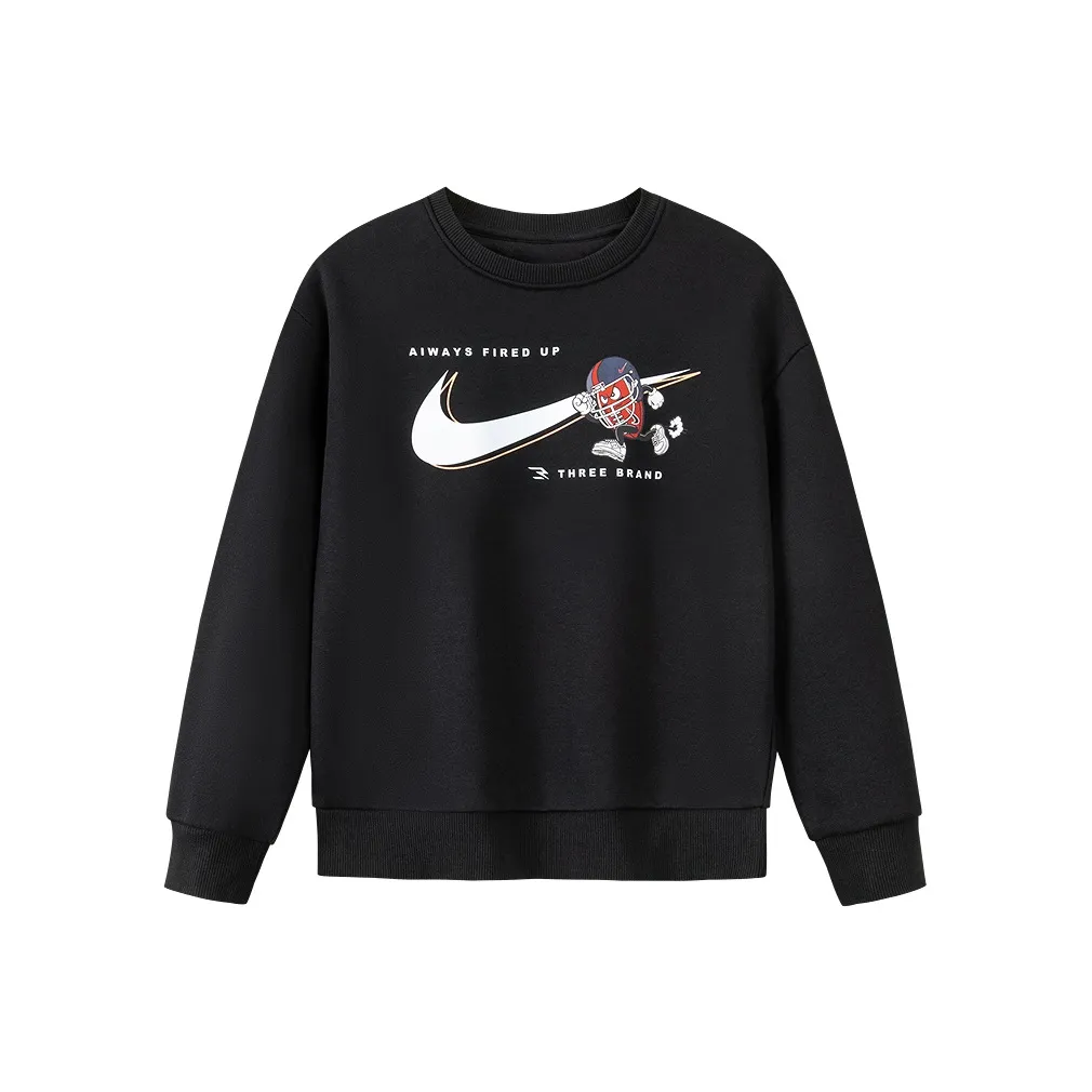 Nike Глубокий Черный Kids Свитшоты