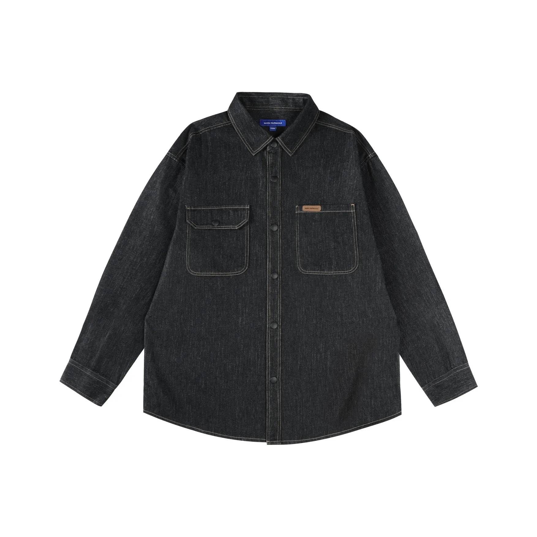 FAIRWHALE Мужские черные рубашки