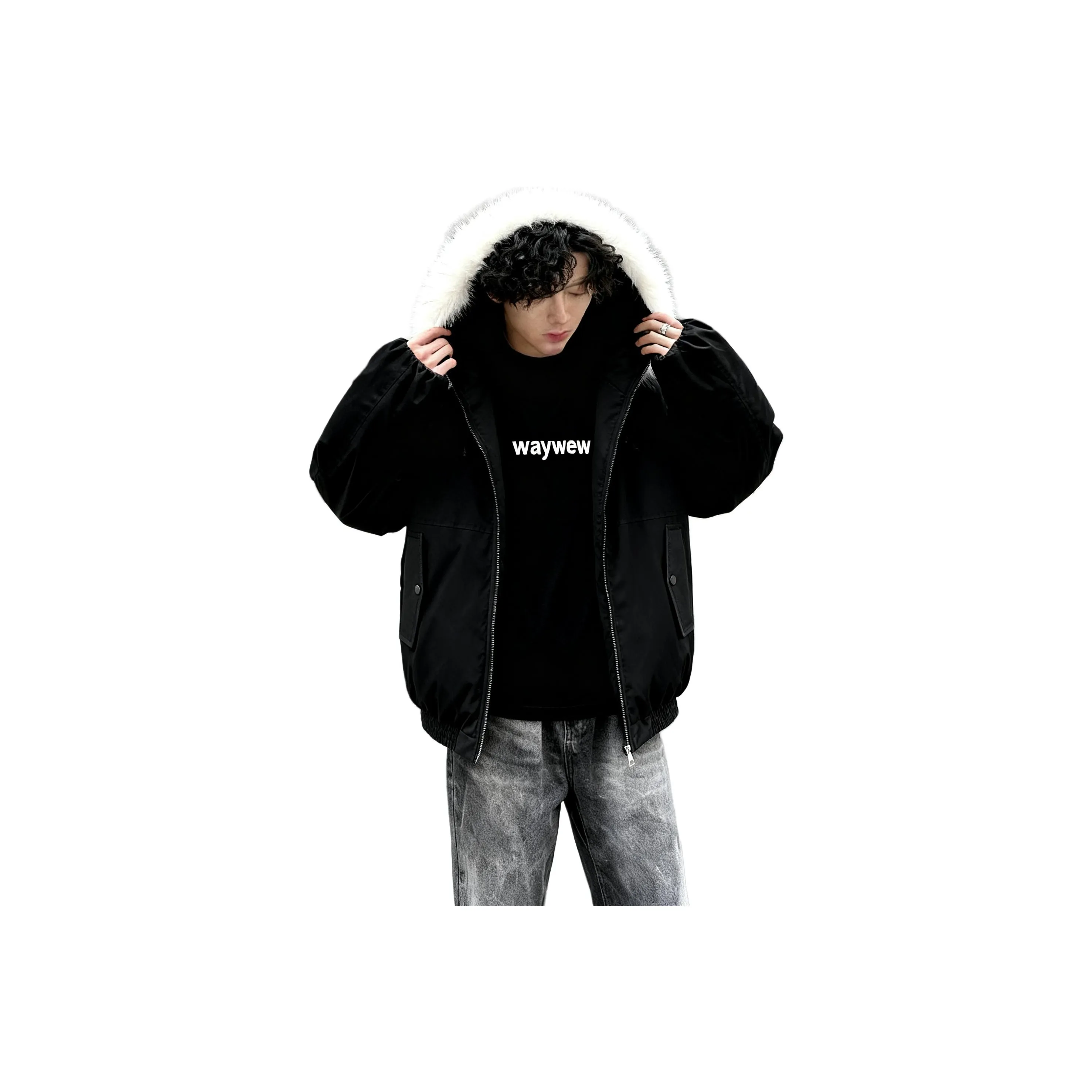 DIBINSAI STUDIO Хлопковый пуховик унисекс