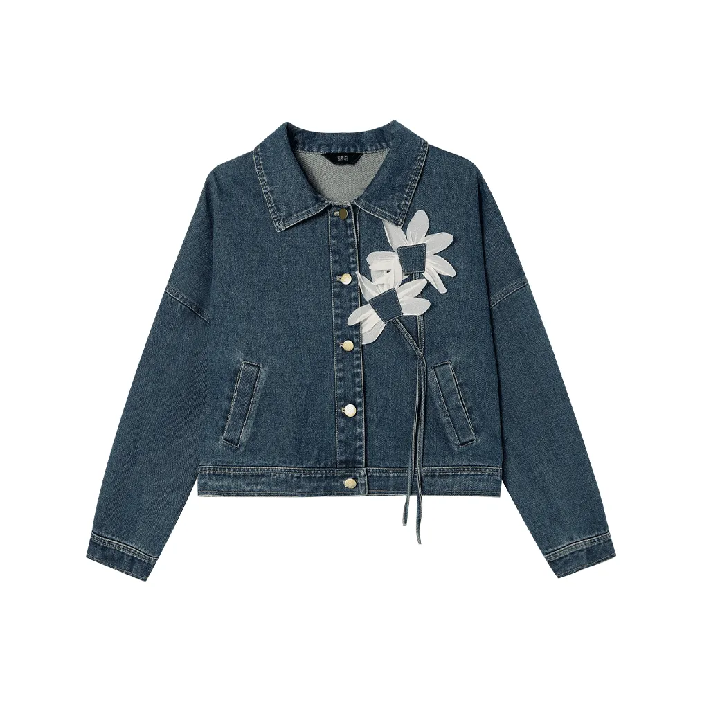 LOUISY AO Синий Женские Джинсовые Куртки