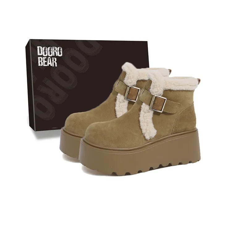 Budding Bear визуально увеличивает рост устойчивые к истиранию противоскользящие короткие сноубутсы женские