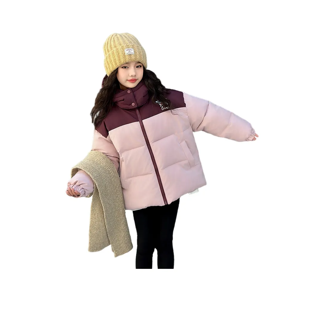 Lanza Повседневный хлопковый пуховик зимний розовый для подростков